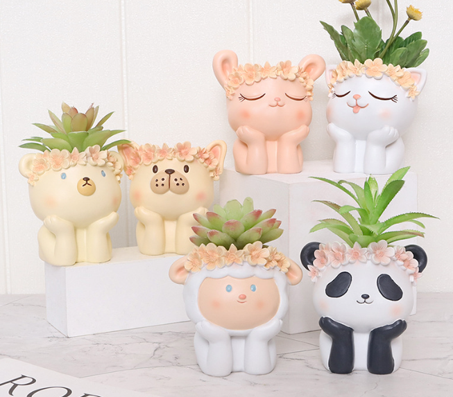 Cartoon Animal Planter Pot