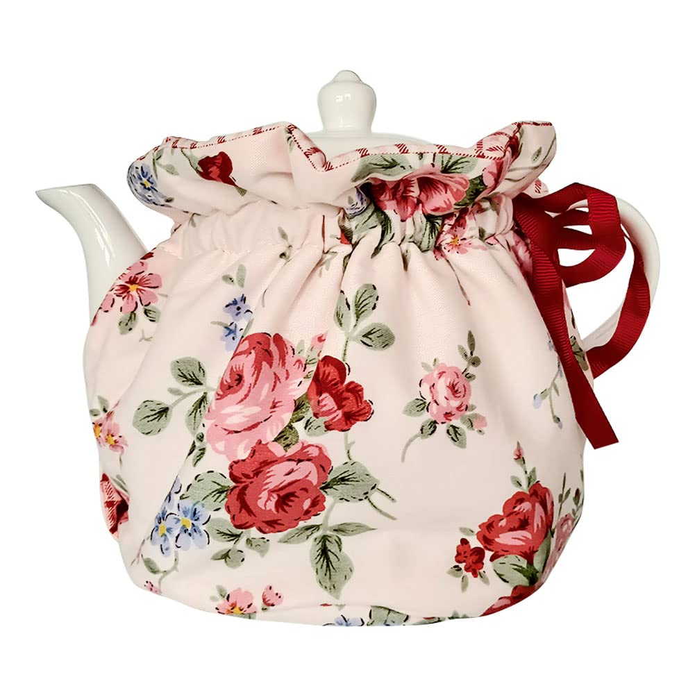 Kitchen Tea Cozy, Tea Pot Dust Cover, Cotton Tea Cosy Decorative Tea Pots Cozy with Insulation Pad for Housewife, Friend, Mom