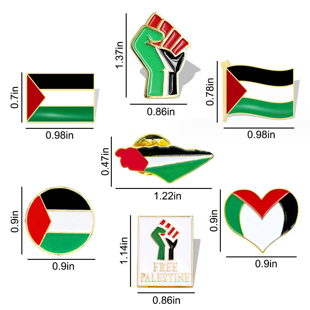 Palestine Flag Lapel Pins Free Palestine brooch