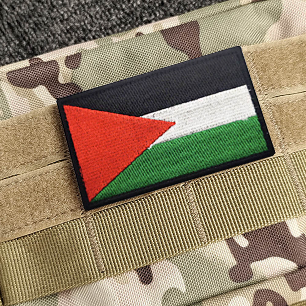 Palestine Flag Patch Embroidered Emblem Badges Free