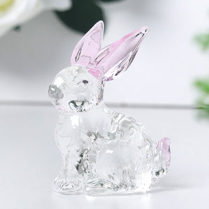 Crystal Bunny Figurines