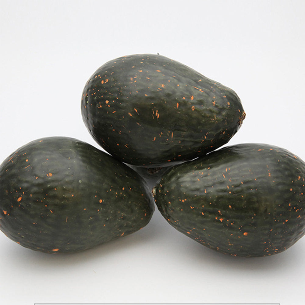 Artificial Avocados Prop Decor Lifelike Plastic Green Avocado