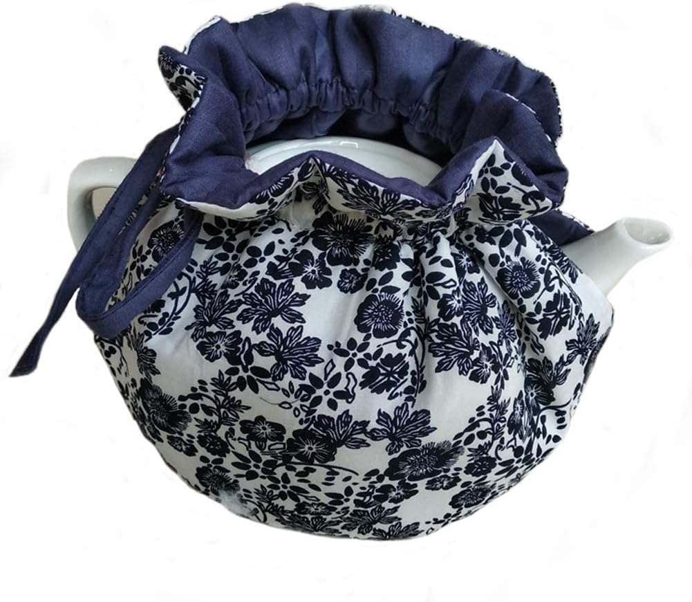 Kitchen Tea Cozy, Tea Pot Dust Cover, Cotton Tea Cosy Decorative Tea Pots Cozy with Insulation Pad for Housewife, Friend, Mom