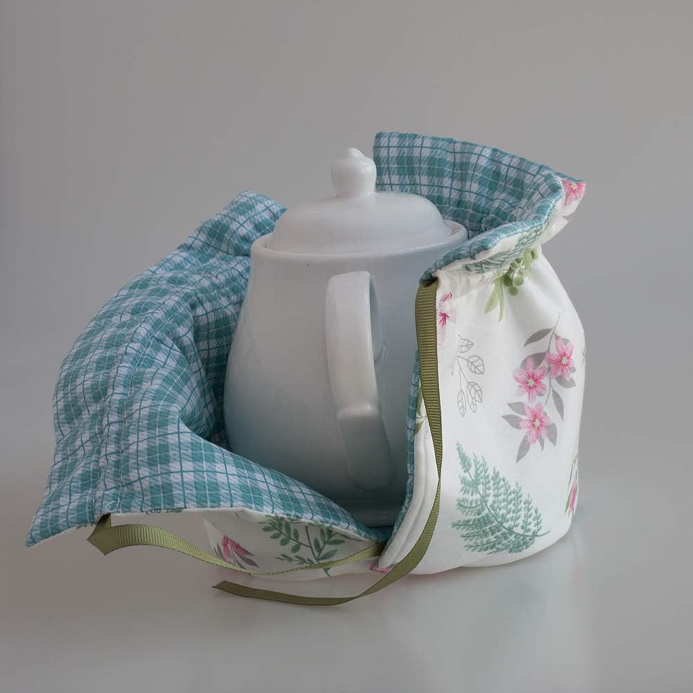 Kitchen Tea Cozy, Tea Pot Dust Cover, Cotton Tea Cosy Decorative Tea Pots Cozy with Insulation Pad for Housewife, Friend, Mom