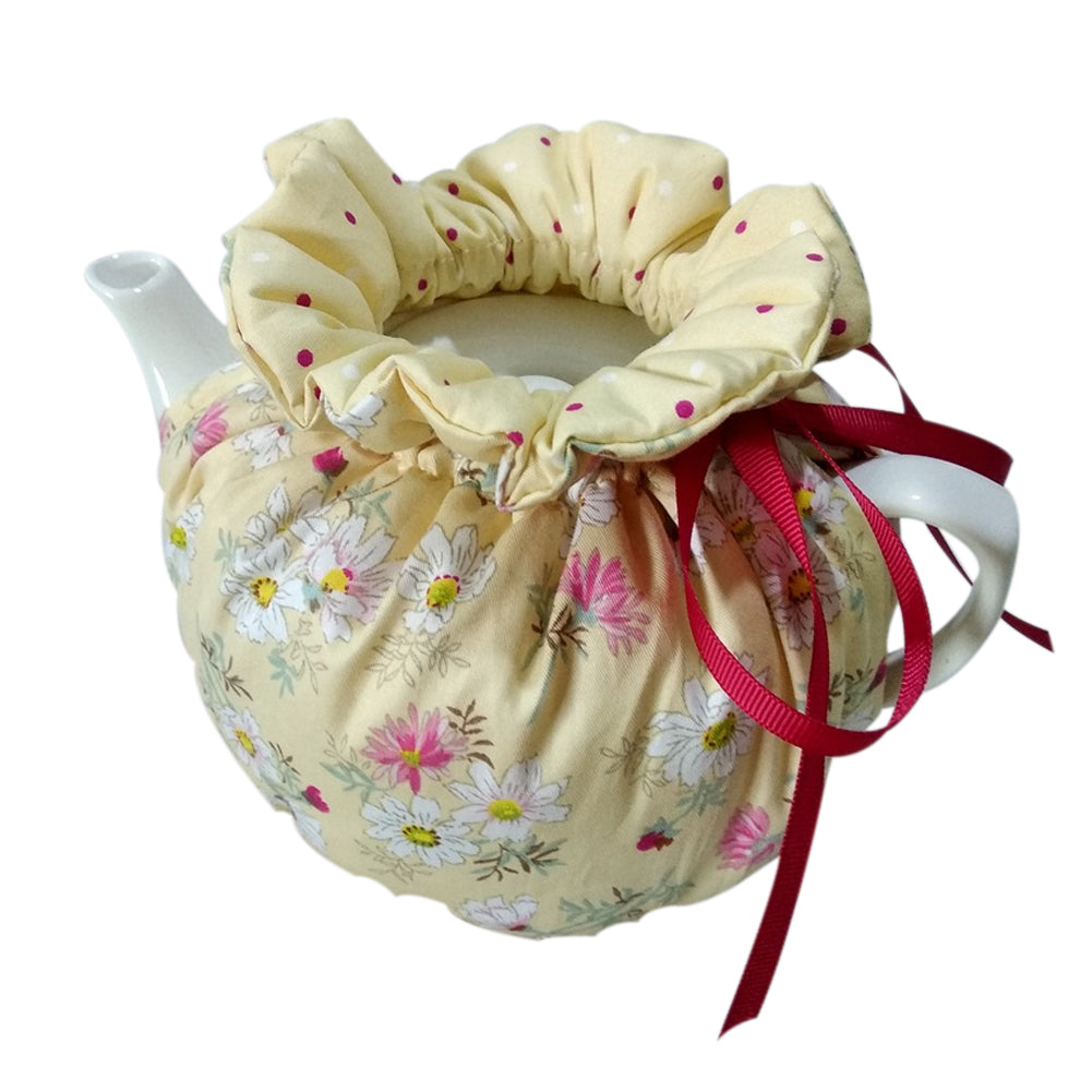 Kitchen Tea Cozy, Tea Pot Dust Cover, Cotton Tea Cosy Decorative Tea Pots Cozy with Insulation Pad for Housewife, Friend, Mom