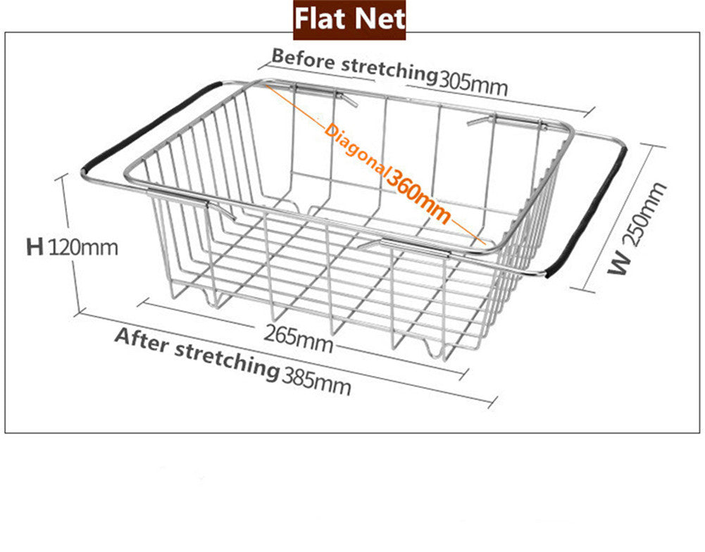 Expandable Dish Drainer Drying Rack