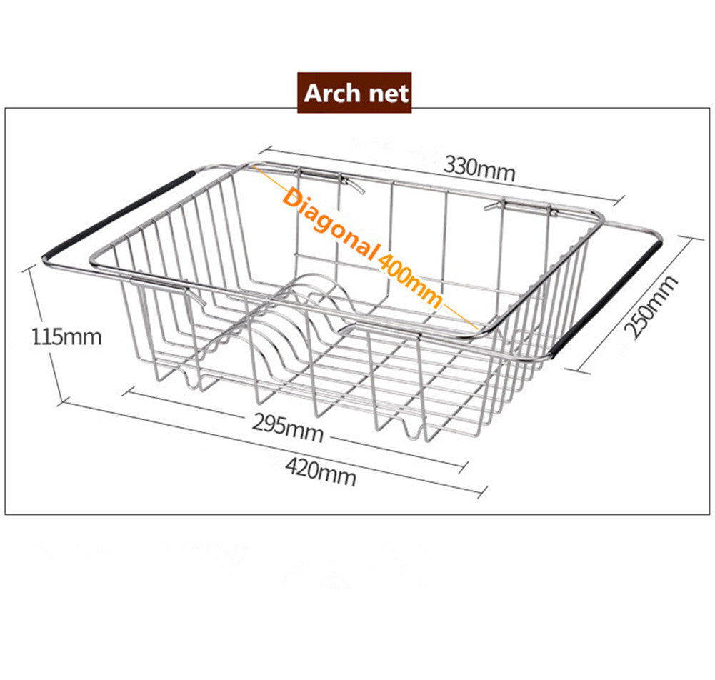 Expandable Dish Drainer Drying Rack