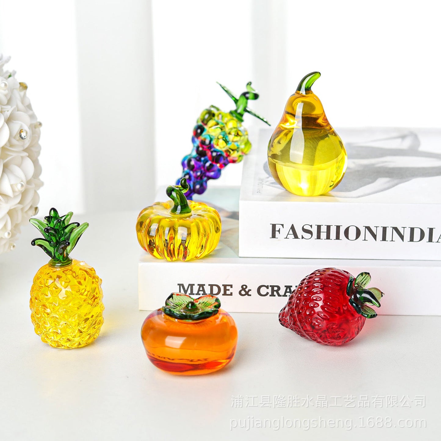 Crystal Fruit Figurine Ornament