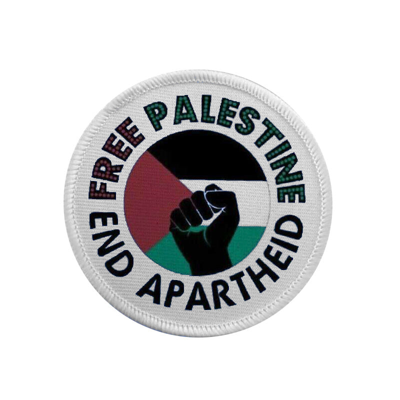 Palestine Flag Patch Embroidered Emblem Badges Free