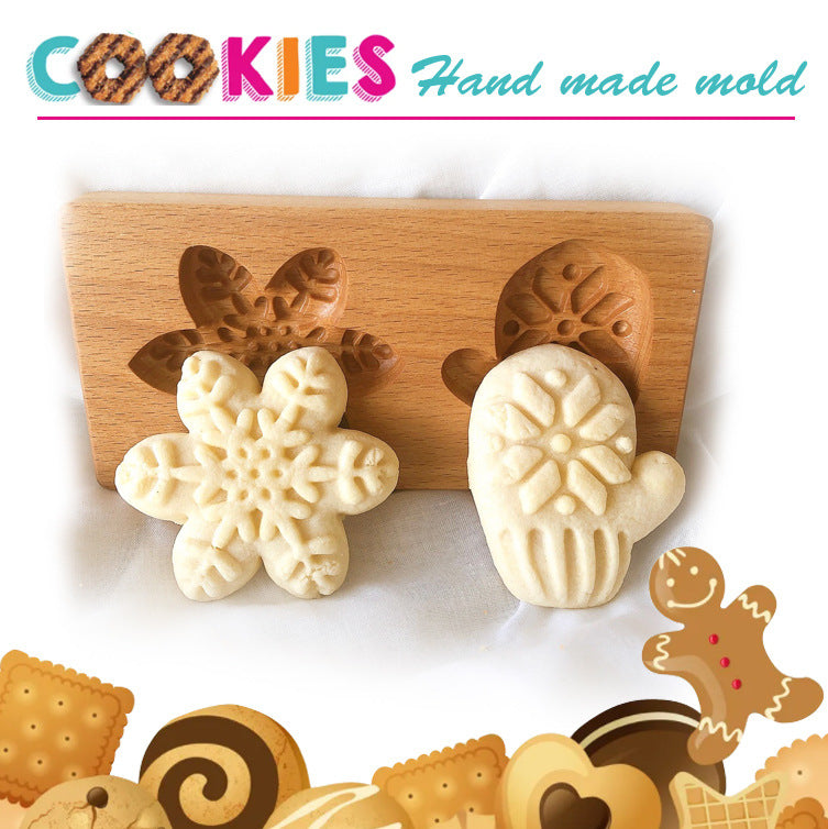 Carved Wooden Cookie Molds