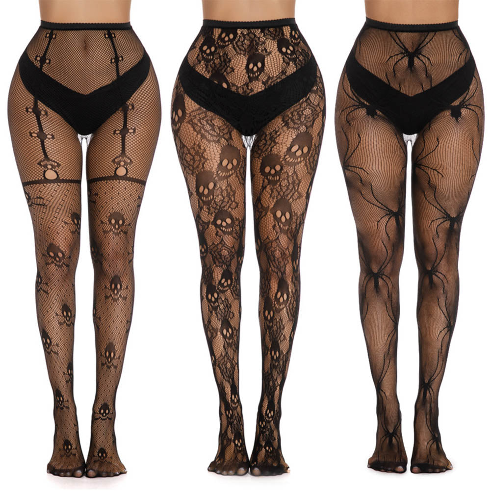 Women's Black Fishnet Tights   High Waist Mesh Pantyhose