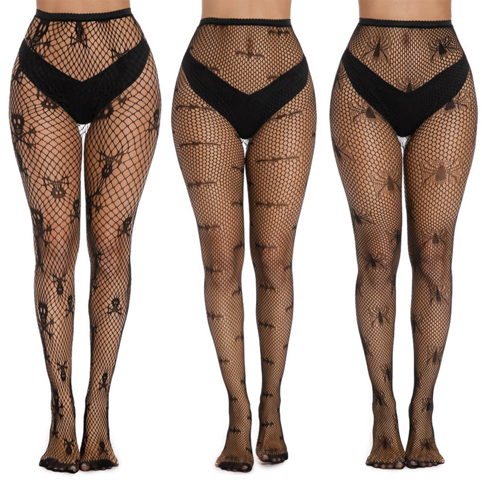 Women's Black Fishnet Tights   High Waist Mesh Pantyhose