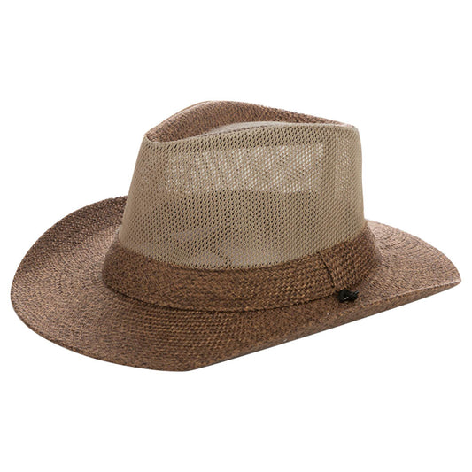 Unisex Wide Brim Straw Hat Fedora Beach Sun Hat UPF50+ Fishing Hats