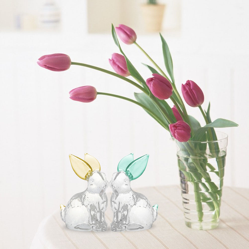 Crystal Bunny Figurines